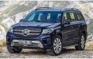 Fußmatte Mercedes GLS X166 7 Sitze (2016 und 2019 sollte) logo Hybrid