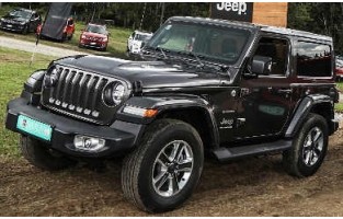 Fußmatten Jeep Wrangler 3-door (2018 - present) logo Hybrid